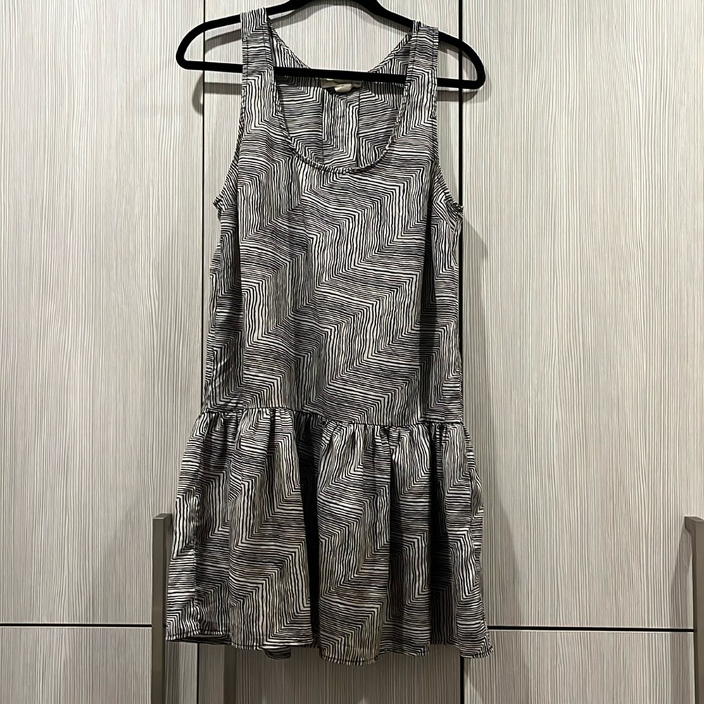 Staring‎ at Stars Zebra Print Drop Waist Dress | Size Medium